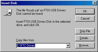 2232c win 98 vcp ftcusb cat disk reqest 2